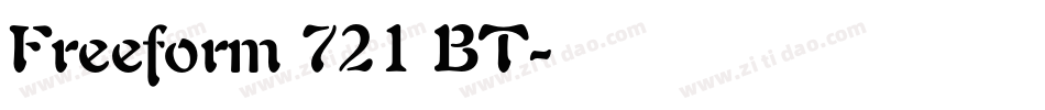 Freeform 721 BT字体转换
